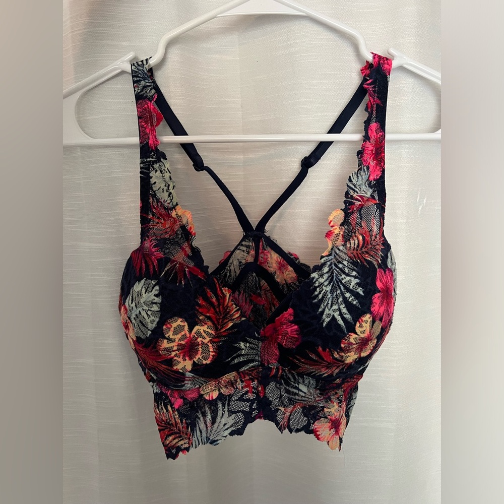 PINK bralette size small used good condition